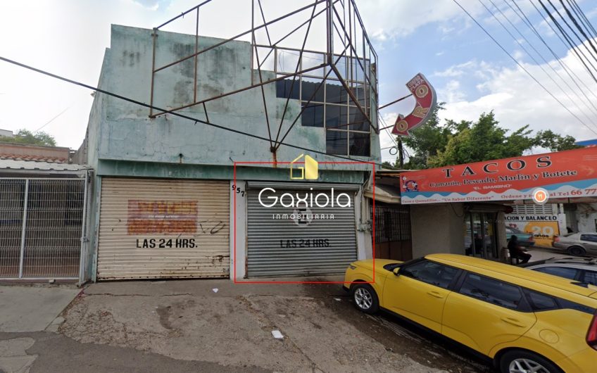 Se RENTA local en planta baja, sobre boulevard comercial, Col. 5 de mayo, Cuartel militar, Culiacan