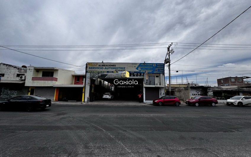 Se RENTA loca, para taller mecánico con oficinas y bodega de resguardo, Col. Industrial Bravo