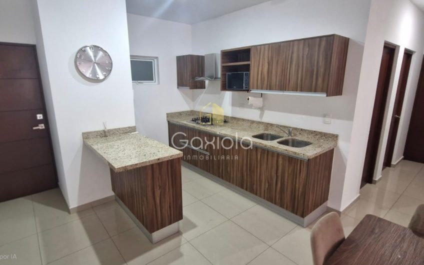 Se VENDE o SE RENTA Departamento AMUEBLADO, ubicado en privada con acceso controlado y roof garden, La Conquista