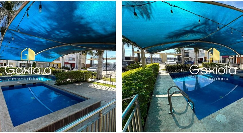 Se RENTA Casa AMUEBLADA y EQUIPADA, en Privada con acceso controlado y área común con alberca, Sfera Residencial, a 10 minutos de Plaza Forum